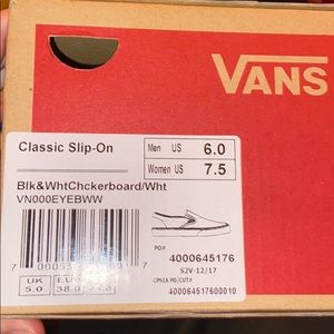 slip-on checkerboard vans
